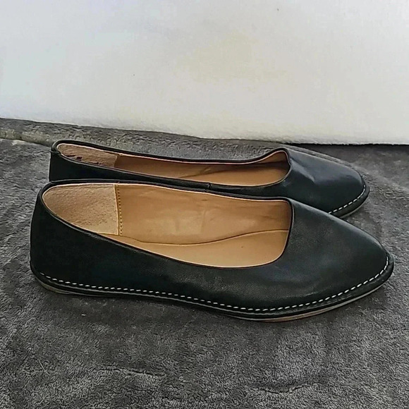 CROWN VINTAGE Davi Leather Flat Shoes - Picture 5 of 8